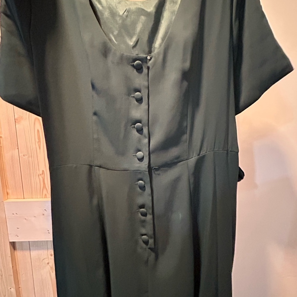 Chic Forest Green Maxi Dress - Picture 6 of 7
